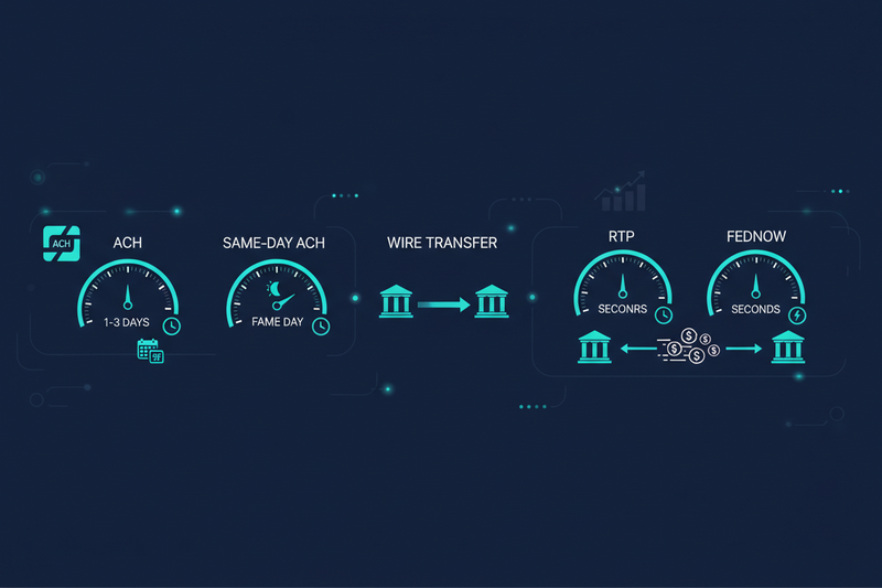 ⚡ Eliminating Payment Float: ACH vs Same-Day ACH vs Wire vs RTP vs FedNow