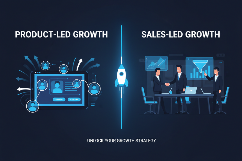 🚀 Product-Led Growth (PLG) vs. Sales-Led Growth (SLG)