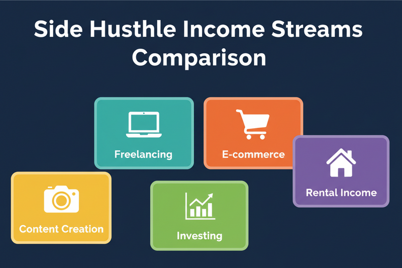 Side Hustle Income Streams Comparison (2026 Deep Dive Guide)